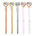 JH Fashion Wedding Gift Lady Love Heart Diamond Top Pen