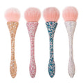 New Arrival Golden Supplier Private Label Custom Logo Handmade Glitter Diamond Blusher Powder Makeup Brushes
