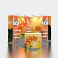 Tension Fabric Expo Aluminum Tool Free 10x10 Portable Trade Show Display Booth Exhibition