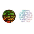 Free Design 3d Antique Void Security Hologram Warranty Void Label Hologram Void Label