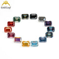 Goldleaf RTS Wholesale Radiant Cut Plating Full Multicolor Moissanite Diamond with GRA Certificate Moissanite Loose Gemstones