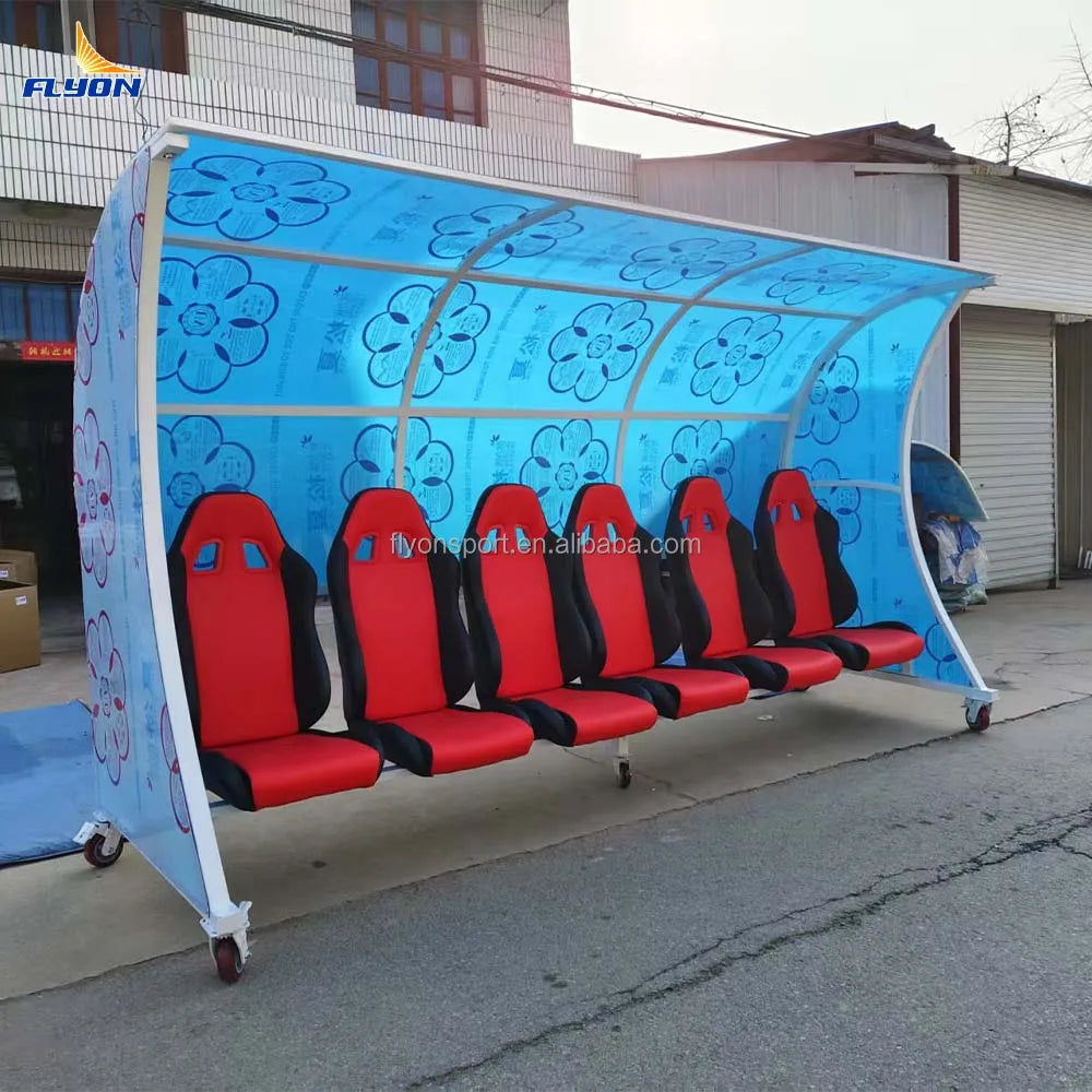 Custom-Size Corrosion-Resistant Athletic Bench Shelter Quick Assembly Features