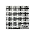 Black White Stripped Cord Embroidery  Fabric Custom Made