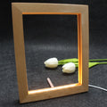 Wholesale Living Room Bedroom Wooden Picture Frame Night Lamp Beech Wood LED Photo Frame Night Light