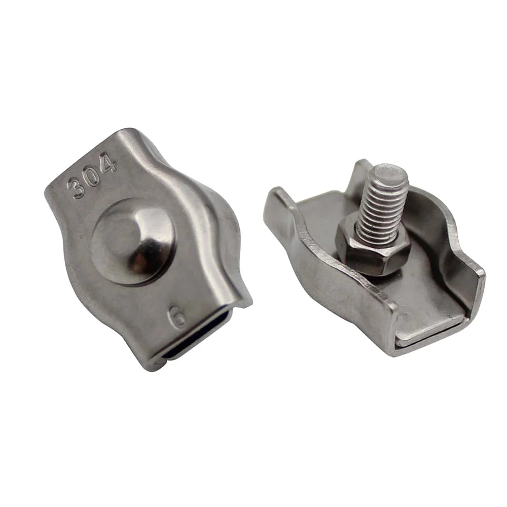 Rigging Hardware Simplex Single Bolt Wire Rope Clips Stainless Steel Cable Clamp