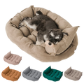Customizable Soft Deep Sleep Cat Dog Bed Warm Anti-Slip Pet Mattress Cushion with Solid Fiber Material