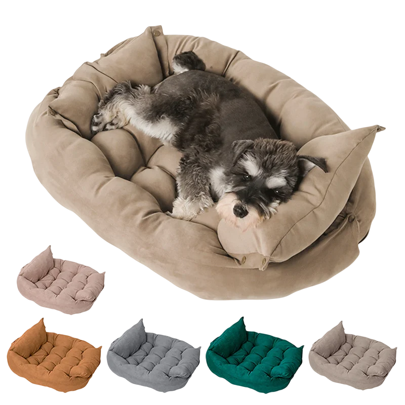 Customizable Soft Deep Sleep Cat Dog Bed Warm Anti-Slip Pet Mattress Cushion with Solid Fiber Material