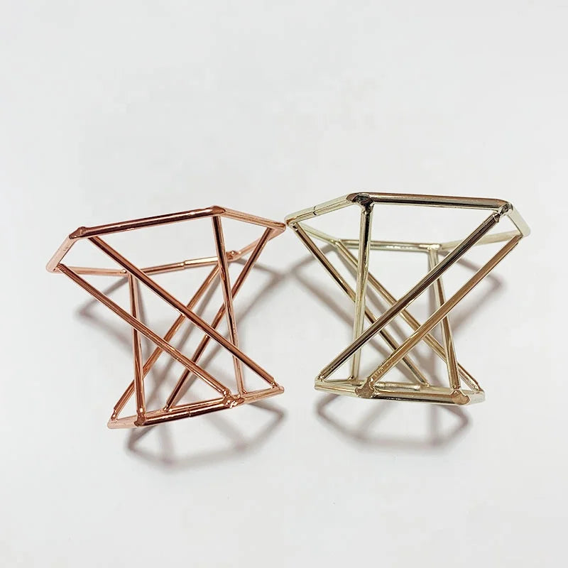 Wholesale Golden Metal Display Stand Base Crystals Sphere Stents Metal Stent Holder for Decoration