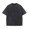 Wholesale Men Washed Tshirt Stonewashed Shirts Basic Tshirt Blank 230gsm Tee Oversized Loose Fit 230gsm Vintage Cotton Tshirt