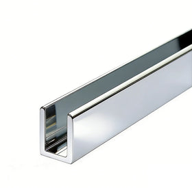 Condibe Glass Shower Enclosure 10mm Glass Fixed Chrome Aluminum U Channel