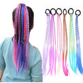 Girls Elastic Hair Band Rubber Band Hair Accessories Pigtail Ponytail Headband Kids Twist Wig Braid Rope Headdress