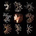 Multiple Styles Alloy Ear Wrap Jewelry Handmade Leaf Copper Wire Crystal Bead Decoration Fashion Ear Cuff Earrings for Women