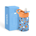 400ml Tritan Material BPA FREE Water Bottle Lids Custom Logo Storage Bottom Kids Water Bottle With Straw for School
