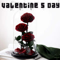 Wholesale Beauty and the Beast Eternal Roses   Prince 15*30 Preserved Rose in Glass Gift Box for Girlfriend