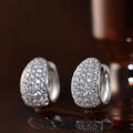 RUYI Elegant Luxury Hypoallergenic Arete De Mujer Jewelry Diamond Lab Grown 14k Gold Women Huggie Hoop Fancy Earrings