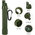 Camping Outdoor Emergency Best Drinking Survival Gear Multi-function Water Purification Filter Straw