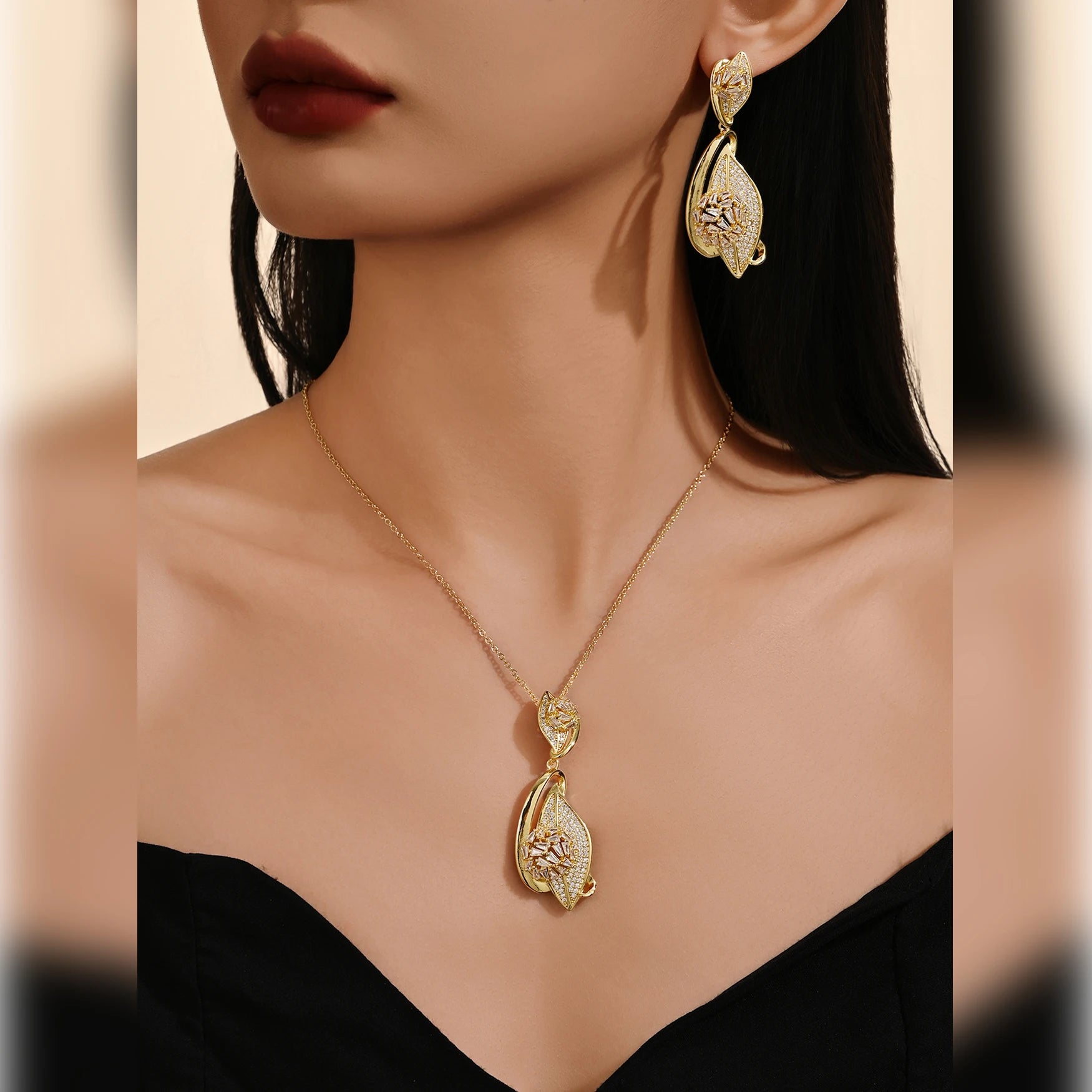 Meizi Lady's Orthodox Gold Plate Fashion Classic Religious Style Jewelry for Wedding Gift Party Engagement or Anniversary