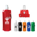 Folding 480ml Eco-Friendly Plastic Water Bottle with Direct Drinking Function