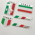 Italy Flags Aluminum Alloy Car Emblem Badges Custom Logo Enamel Car Emblem Italy Map Self Adhesive Metal Car Sticker