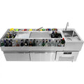 Commercial Bartender Station Cocktail Bar Workstation Bartender Cocktail Station With Underneath Refrigerator