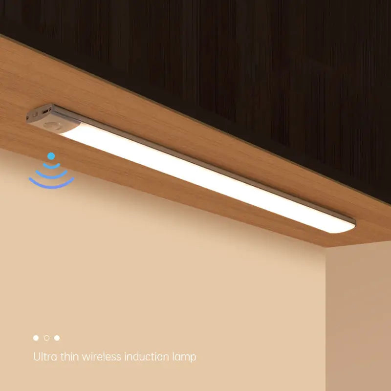 Battery Powered Wireless Kitchen Rechargeable Closet Linear Lamp Led Motion Sensor Lighting Under Wardrobe Cabinet Light