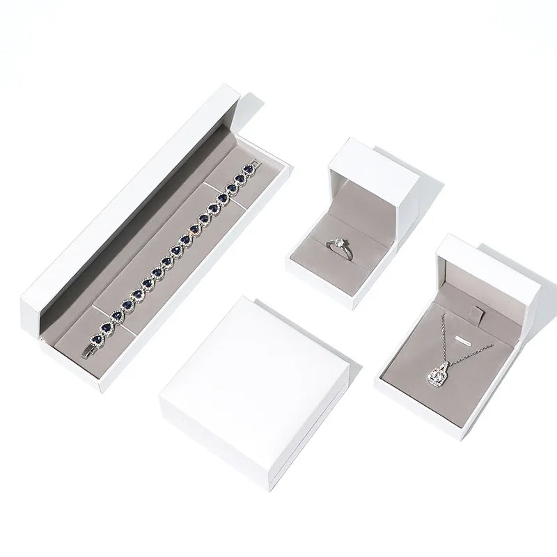 Empty PU Box Logo Custom Eco-friendly Cosmetics Christmas Paper Gold Jewelry Packaging Boxes Luxury Custom Size & Shape