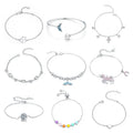 14k18k Gold Plated Lovely Women Fine Adjustable Wholesale Jewelry 925 Silver Bracelet Charms Bracelet Sterling S925 Sterling