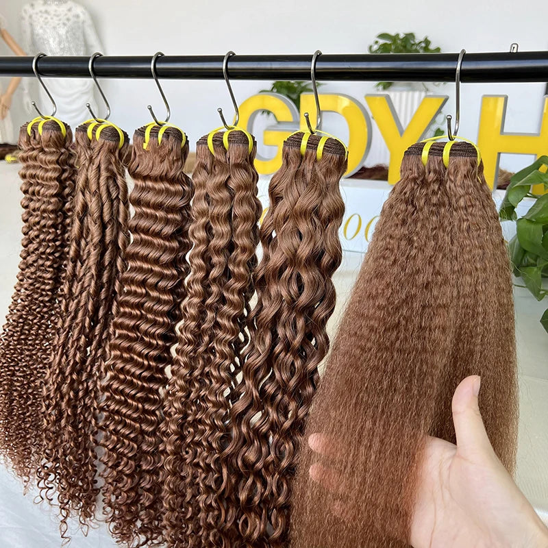 GDY Wholesale #30 Cambodian Hair Bundles Cuticle Aligned Hair Bundles 100% Virgin Human Hair Bundles