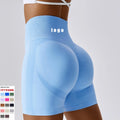 High Waist Running Plus Size Pants Scrunch Butt Lifting Gym Fitness Sport Shorts for Women Workout Seamless Yoga Leggings