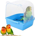 Kingtale Parrot Bath Box Bird Cage Accessory Fashion Solid Pet Cages Bird Nest Plastic Box Tray 01 CN;JIA Carton Packing Plastic