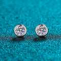 Aimgal IGI Certified Moissanite Diamond Earrings D-VVS1 3EX in S925 Silver Plated Pt950 Classic Fine Jewelry for Party & Gifts