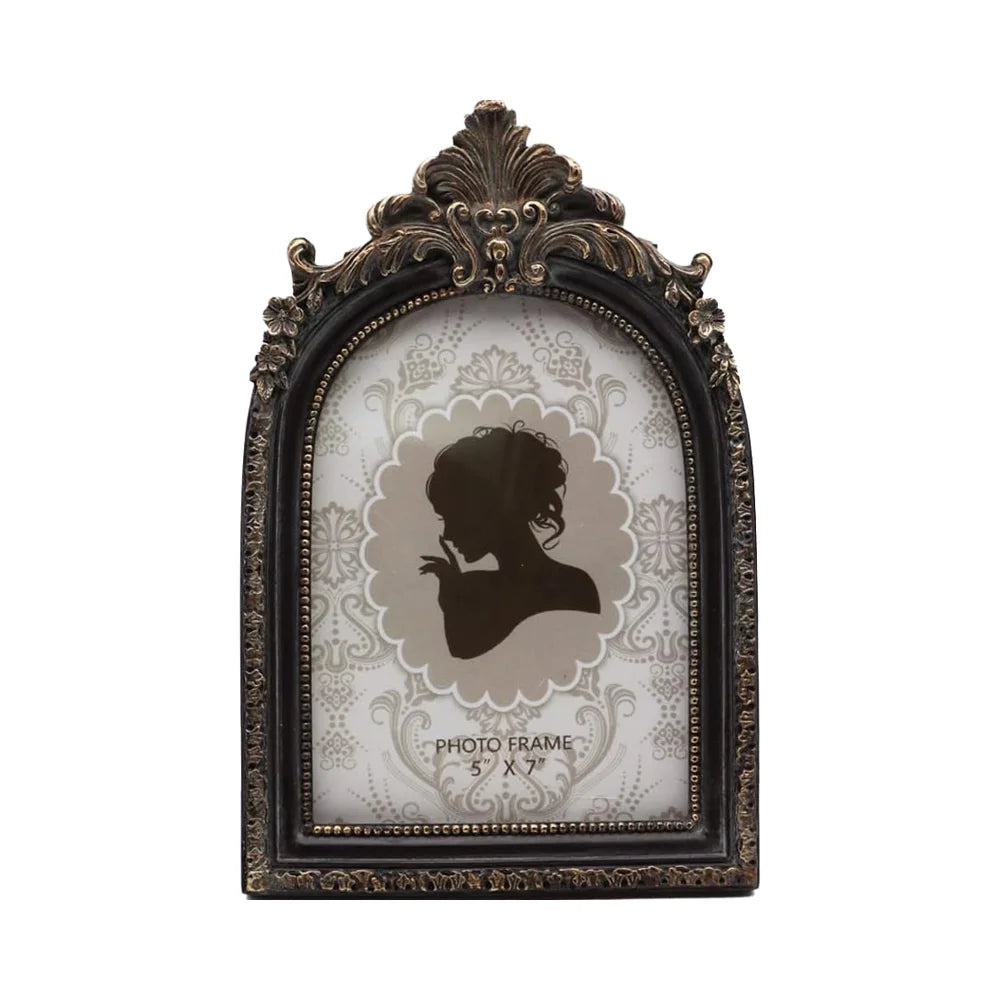 Antique 5x7 Vintage Picture Frame High Quality New Style Resin Arch Wall or Tabletop Display for Retro Home Decor European Style