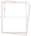 Shipping Label A4 Half Sheet Label 8.5"x5.5" Label Sticker Adhesive Sticker  Printer