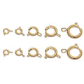 Gold Color Round Claw Spring Ring Clasps Hooks DIY Jewelry Making Necklace Connector Bracelet Supplies