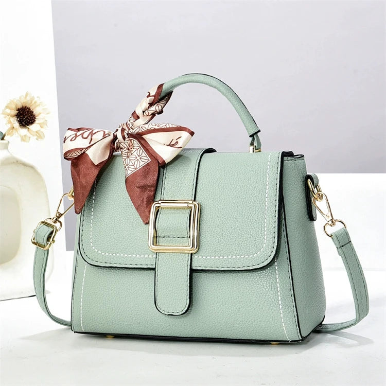 Shenzhen Private Label Purple Quilted Tote Handbag with Scarf Low MOQ Cheap Price Durable Closure Zip and Polyester Lining