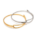 Classic Simple Designs Stainless Steel Wire Bangle Bracelet for Female PVD Gold Plated Fashion Cuff Bracelet Wholesale Jewelry