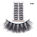 FX-Z26 Eye Lashes Wholesale Lashes 8D Fluffy Full Strip Eyelashes Faux Natural Mink Lash 10 Pairs Soft Handmade False Eyelashes