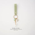 Wrist Strap Bow Pearl Flower Keychain Cute Handbag Key Chain Accessories Personalized Key Ring for Women Car Charm Creative Gift