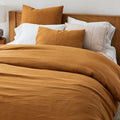 Breathable 100% French Linen Bedding Set Washed Flax Bed Duvet Cover Sets