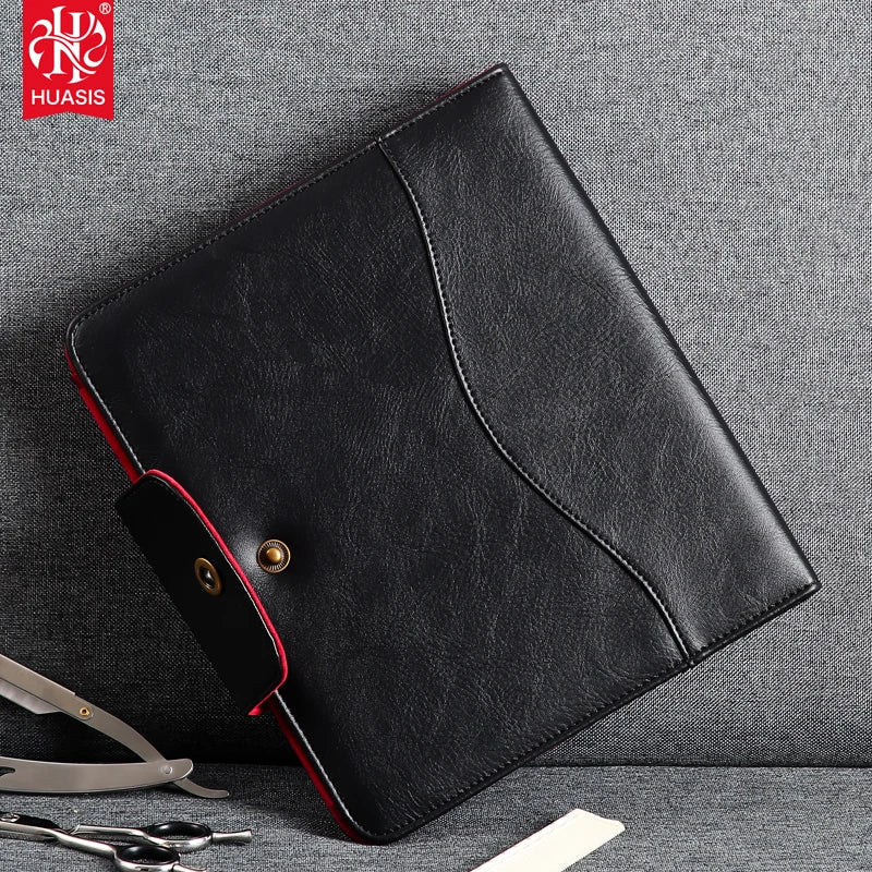PB-12J Black PU Leather Folder and Premium Quality Portfolio for Holding Scissors and Grooming Tools