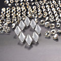 Acrylic Loose Shinning Rhinestone Beads 9x15mm Rhombus Flatback Two Holes 14mm Hot-Fix Garments Trousers Sewing 24 Colors GuoJie