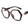 Fashion Anti Blue Light Glasses Frames Polygon Tr90 Eyewear Clear Eyeglasses Frames Women 2023