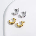 Factory Direct Sale Moon Pendant Stainless Steel Jewelry Accessories Hand-polished Titanium Steel DIY Accessories