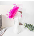 Vintage Women Tea Party Flower Fascinator Hat for Bridal Wedding Ladies Vintage  Church Derby Ascot Sinamay Hats Headdress