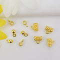 14K 18k Gold Three-way Bead Barrier Bracelet Loose Bead Handmade Necklace Rope Beading for Jewelry Accessory