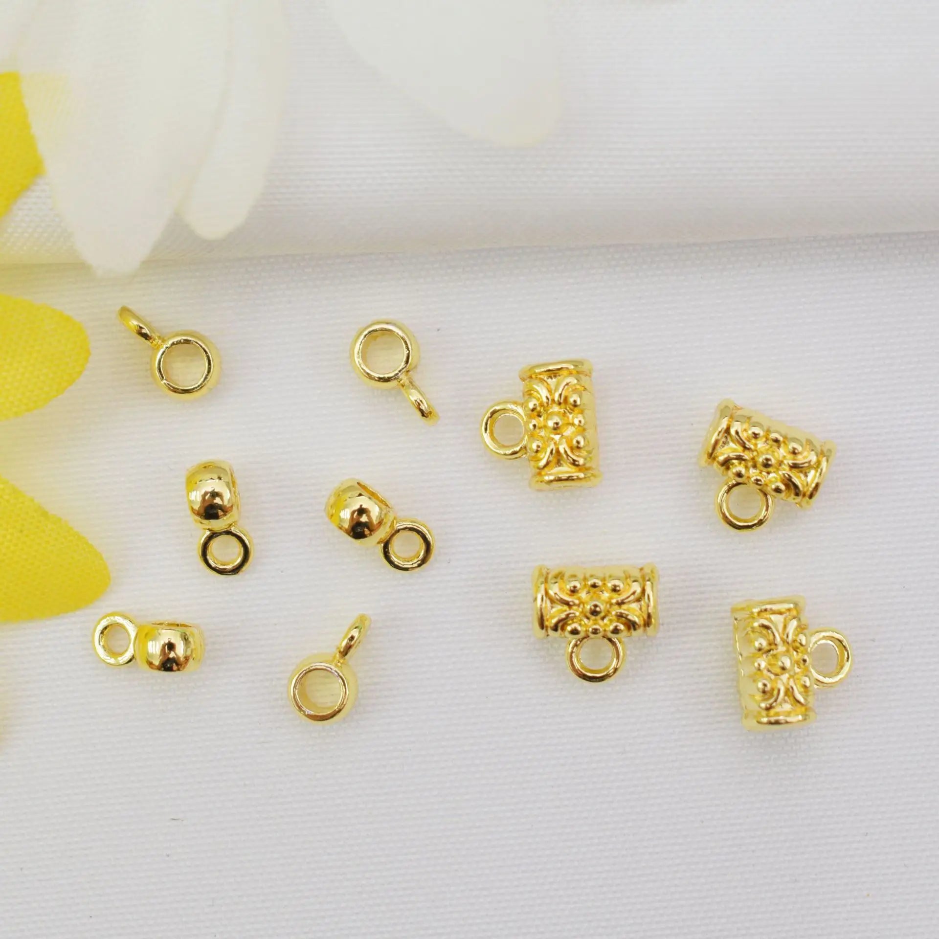 14K 18k Gold Three-way Bead Barrier Bracelet Loose Bead Handmade Necklace Rope Beading for Jewelry Accessory