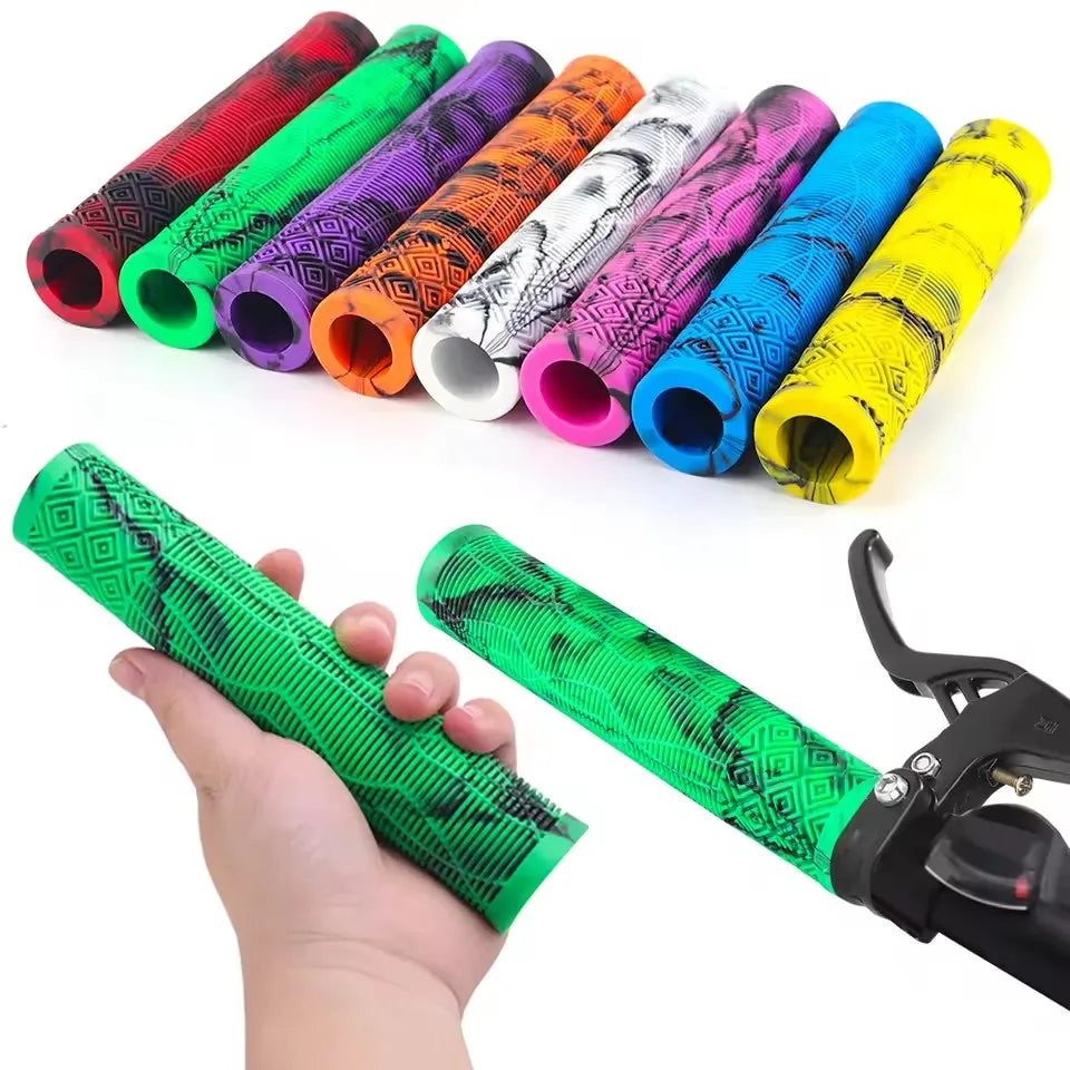 Non-Slip Bicycle Handlebar Grips Rubber Bike Handle for Scooter Foldable Mountain BMX MTB Tricycle Anti-Slip Feature