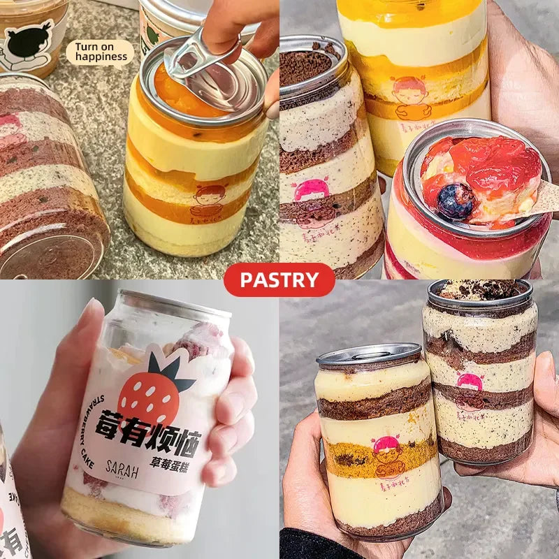 Factory Best-selling 250ml Food Grade PET Plastic Juice & Milk Tea Bottles with Pull-Ring Cap for Soda Champagne Beverages