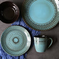 Custom Luxury Ceramic 5pcs Plates Modern Crockery Sets  Dinner Set Porcelain Dinnerware Sets
