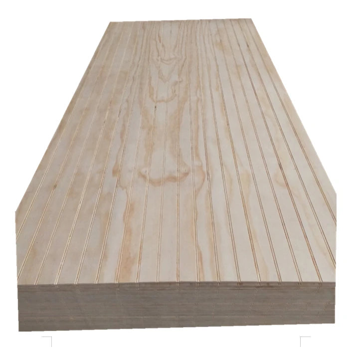 Consmos Tongue and Groove Plywood Roof Panel/Slot Pine Plywood/Grooved Plywood Pine for Chile Market